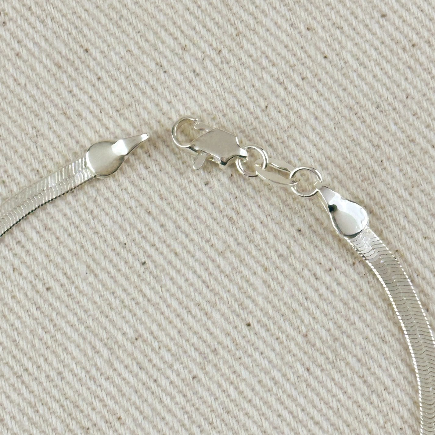 3.1mm Herringbone Bracelet - Sterling Silver