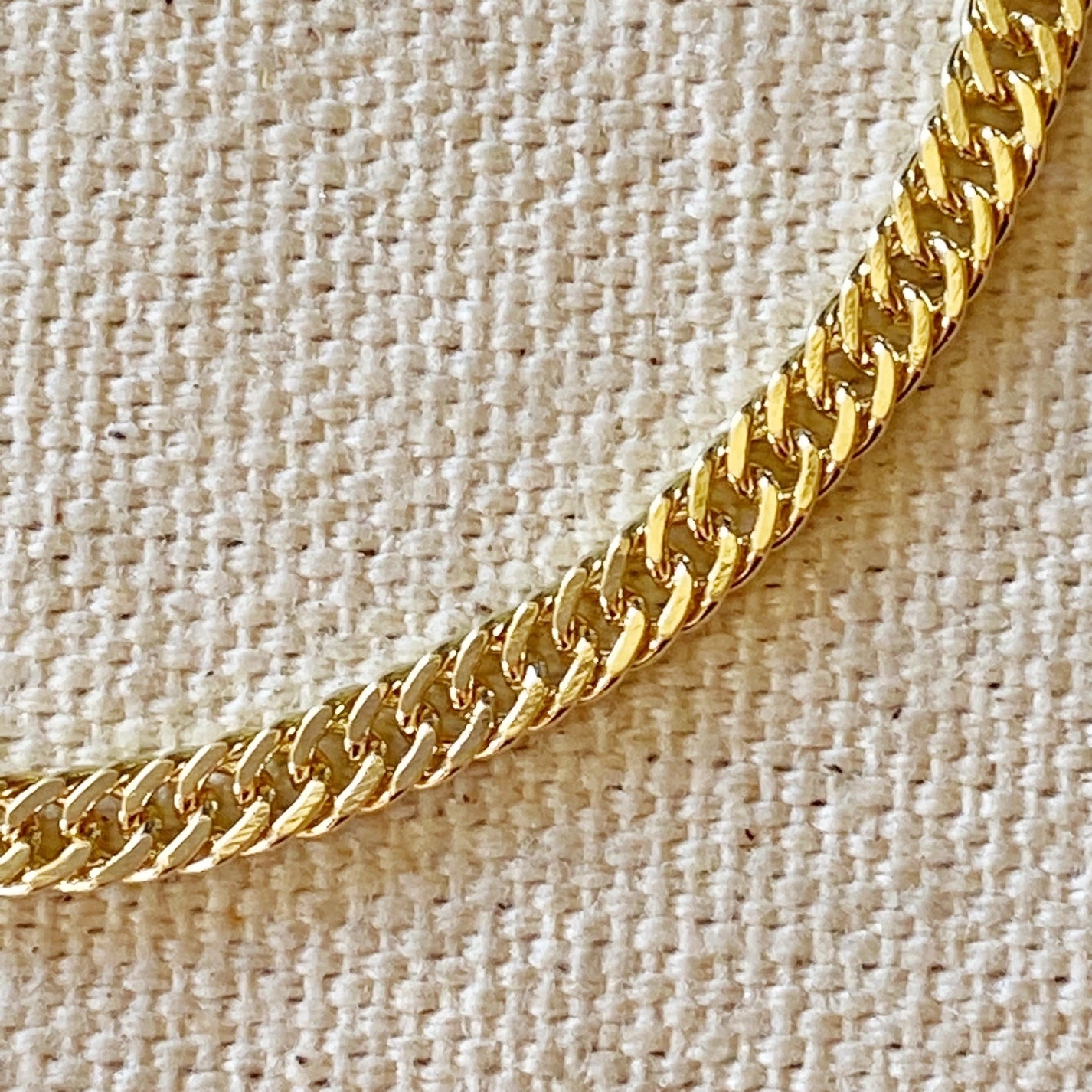 Double Curb Chain Bracelet - Gold Filled