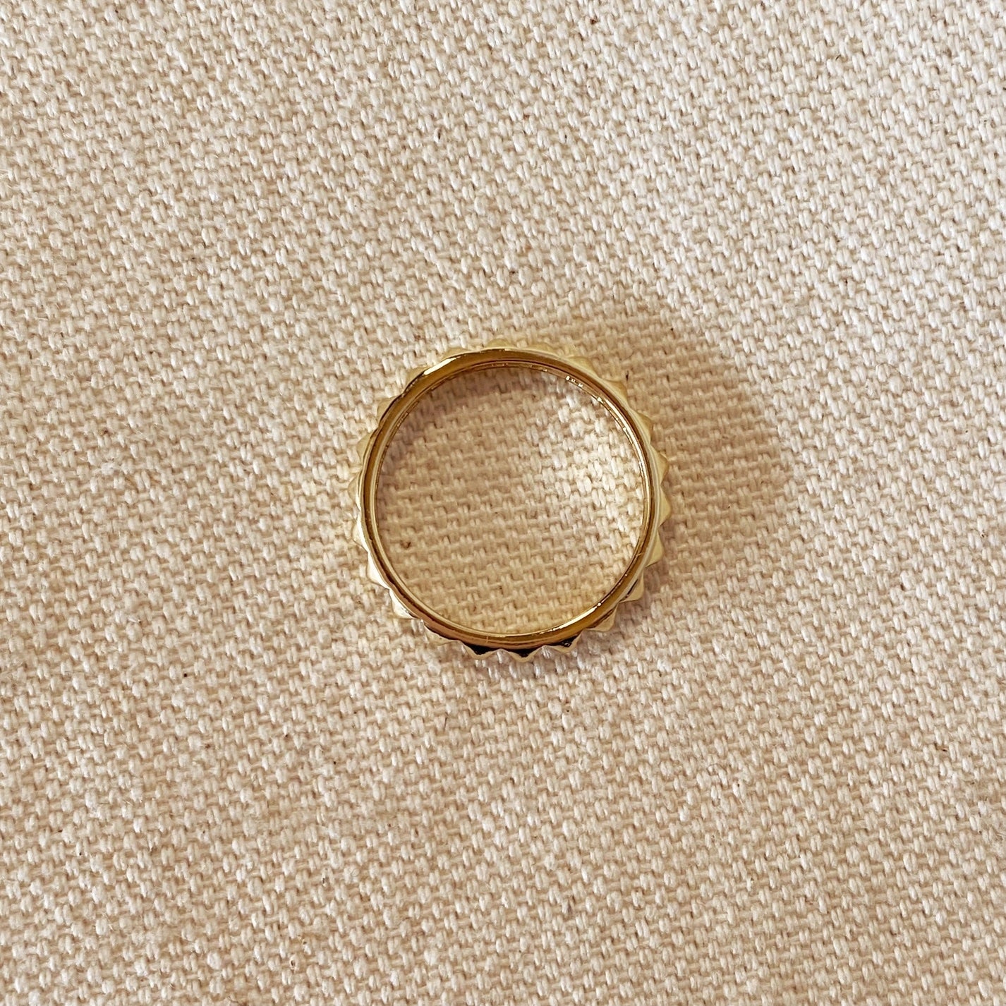 Spiked Band Ring - Gold Filled (select size)