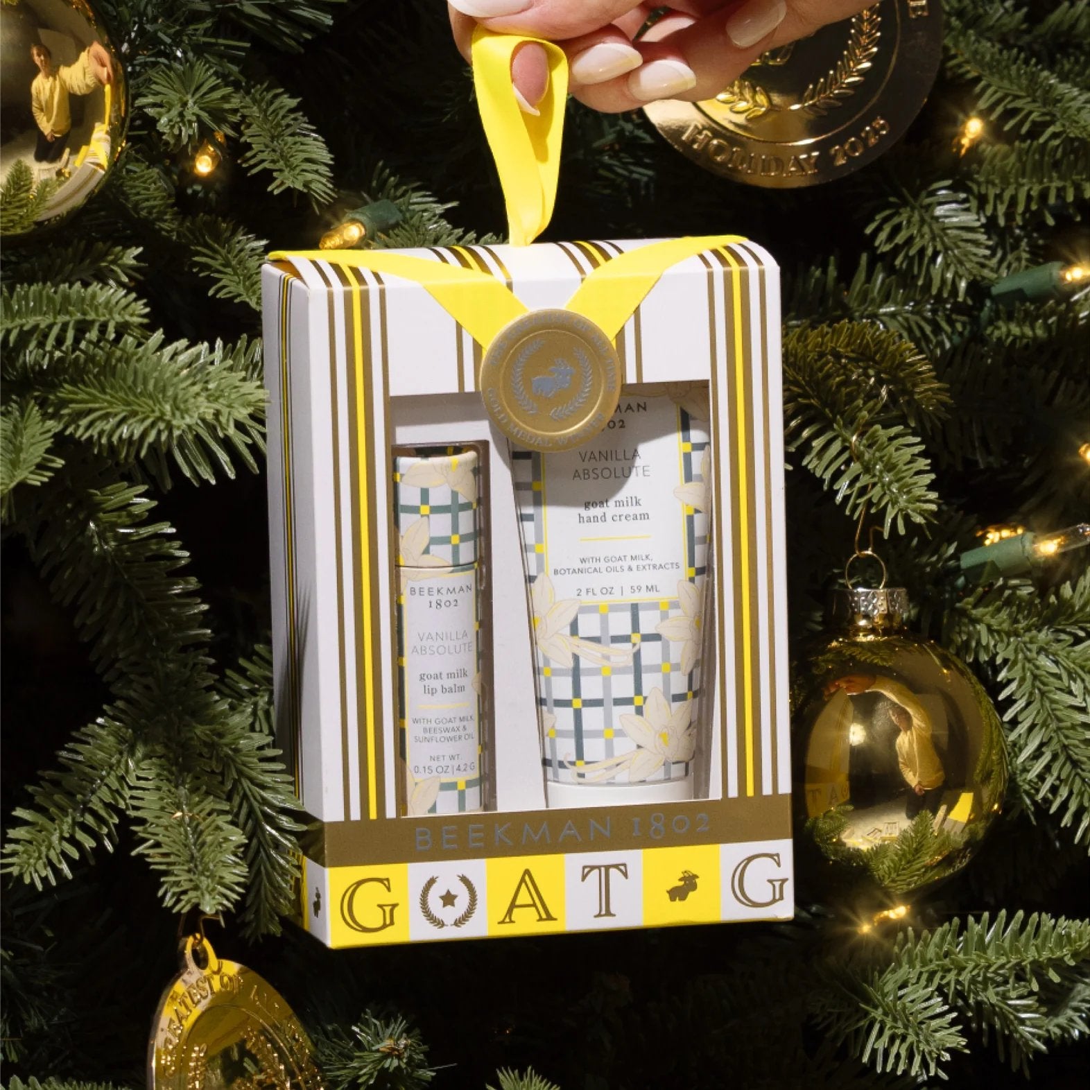 Goat Milk 2-Piece Hand & Lip Gift Set - Glacial Mint & Eucalyptus