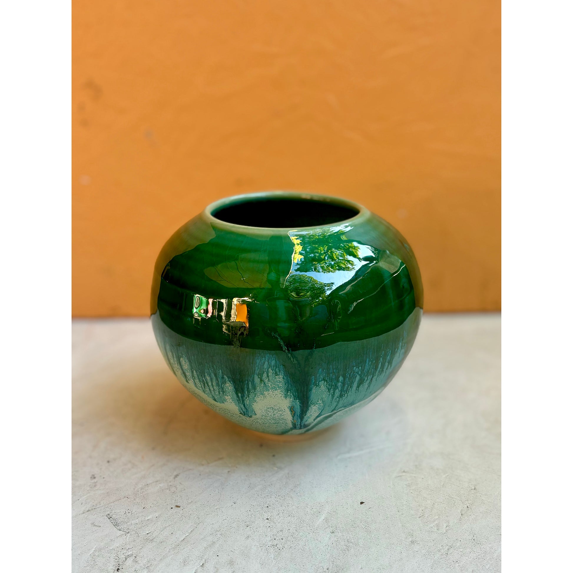 Porcelain Vase - Psychadellic Green