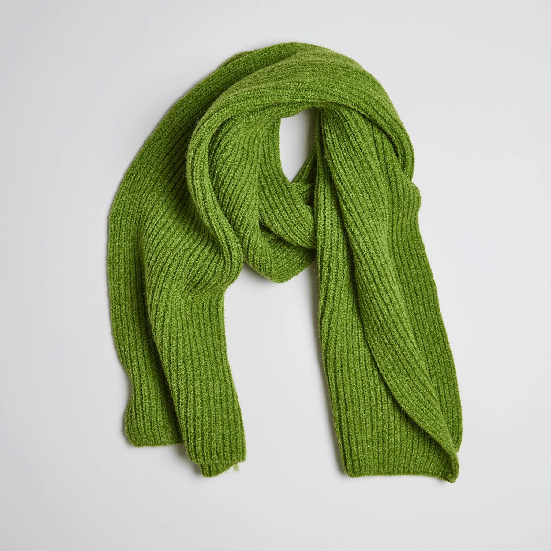 Match Rib Scarf (Select Color) Green