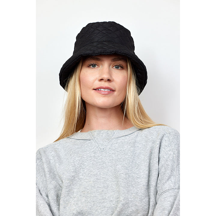 Modern Quilted Bucket Hat (Select Color)