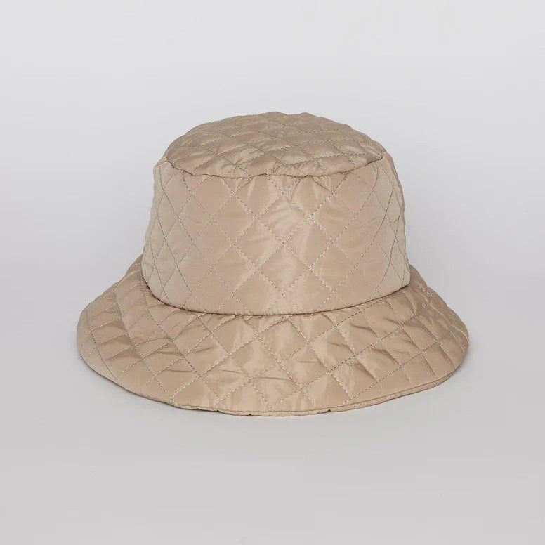 Modern Quilted Bucket Hat (Select Color) Camel