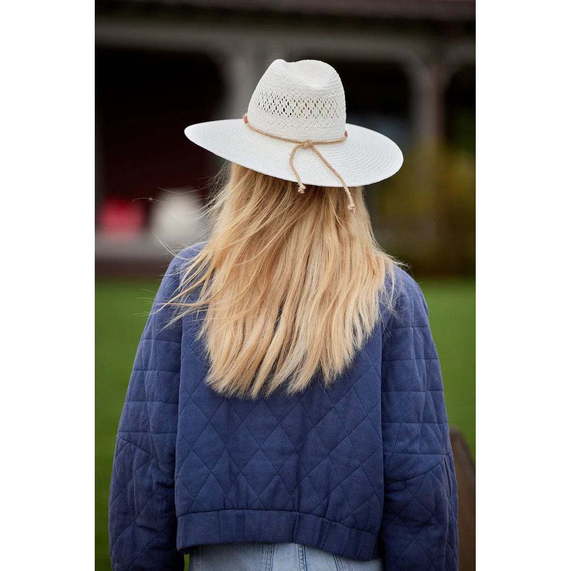 Luxe Packable Sunhat – Bleach / Jute Multi Trim
