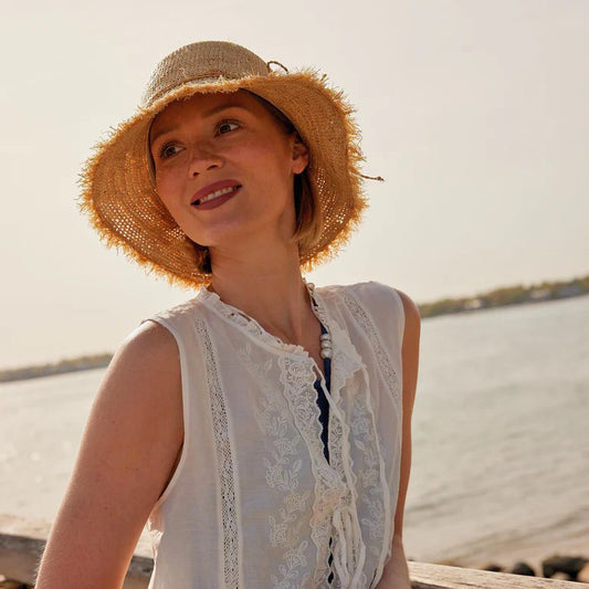 Packable Raffia Bucket Hat – Natural