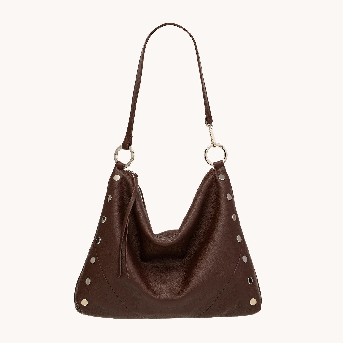 Hammitt Kyle Large - Espresso Pebble/Shiny Silver