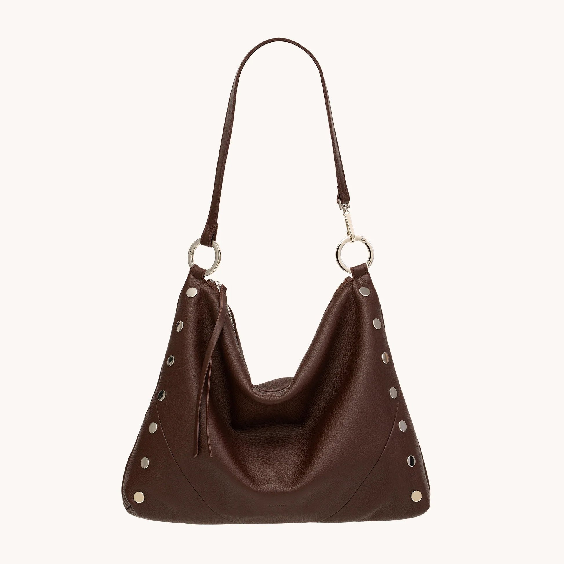 Hammitt Kyle Large - Espresso Pebble/Shiny Silver