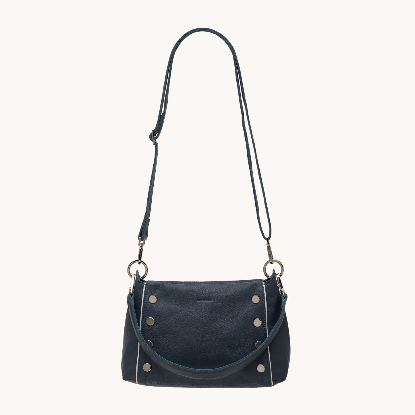 Hammitt Bryant Medium Crossbody Bag - Nautical Navy/Shiny Silver