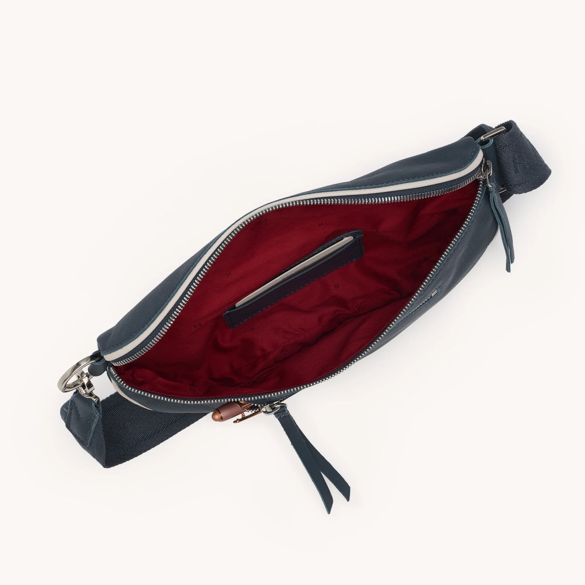 Hammitt Charles Belt Bag - Nautical Navy/Shiny Silver