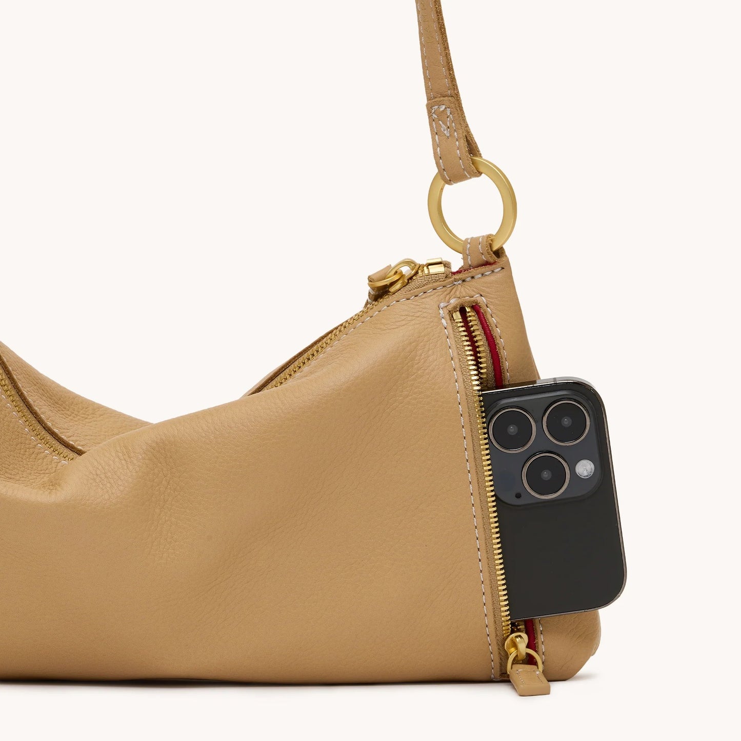 Hammitt Kyle Crossbody/Shoulder Bag - Toasty Sand/Brushed Gold