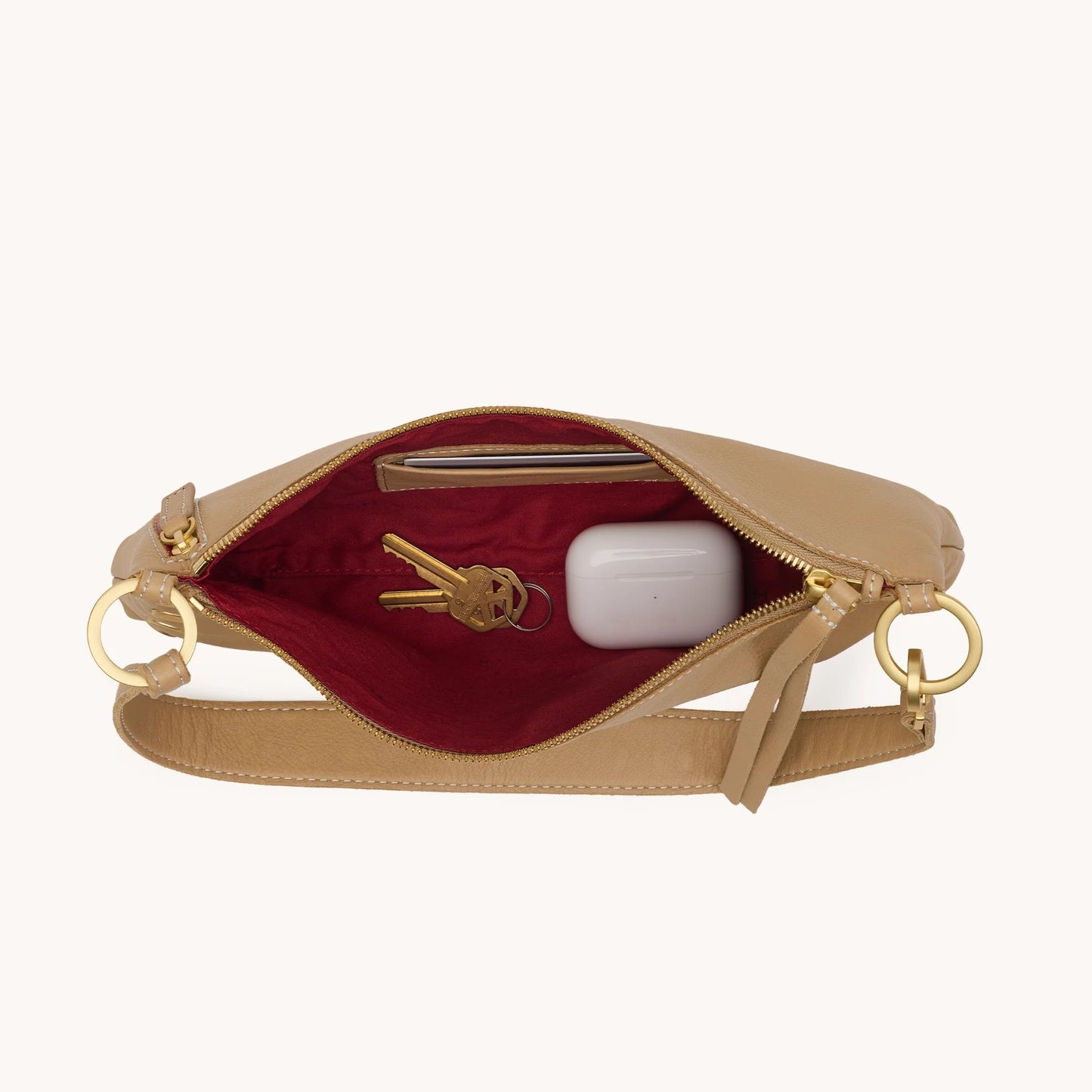 Hammitt Kyle Crossbody/Shoulder Bag - Toasty Sand/Brushed Gold