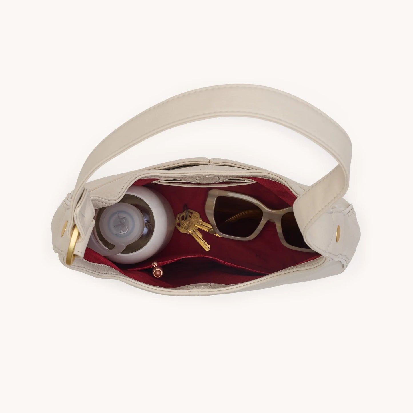 Hammitt Tim Med Bag - Catamaran Cream/Brushed Gold