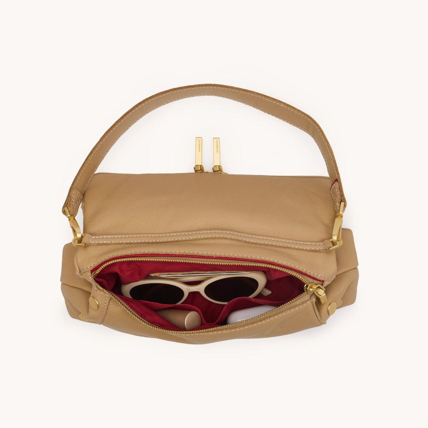 Hammitt Beverly Med – Toasty Sand/Brushed Gold