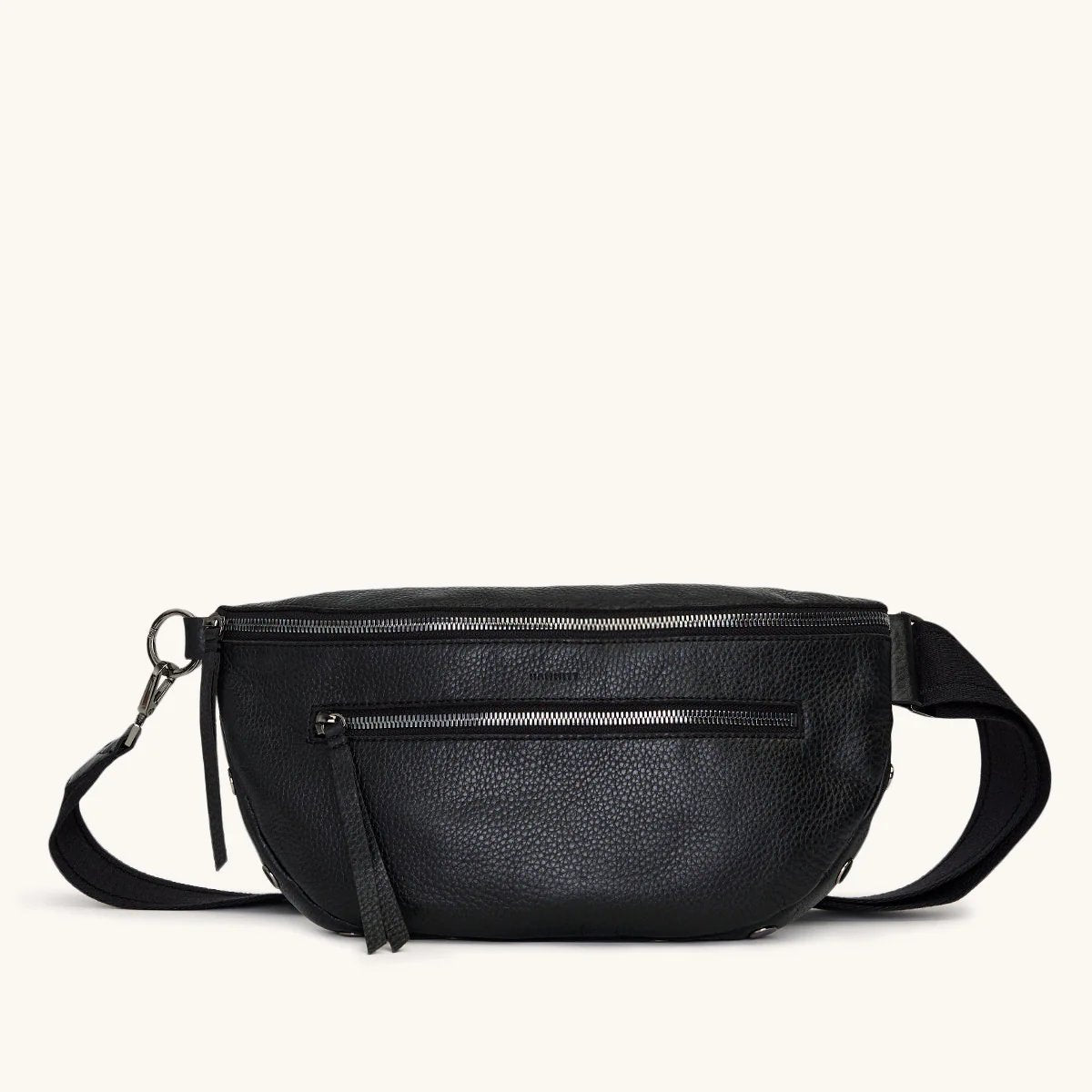 Hammitt Charles Lrg Belt Bag - Black/Gunmetal