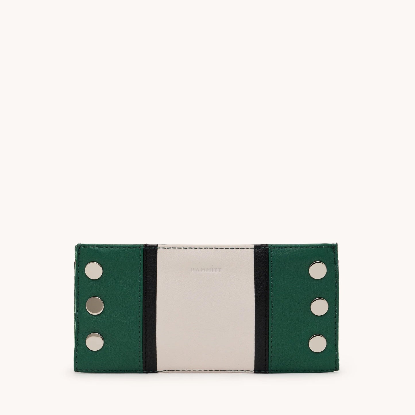 Hammitt 110 North Wallet - Clubhouse Stripe/Shiny Silver
