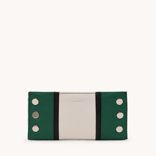 Hammitt 110 North Wallet - Clubhouse Stripe/Shiny Silver