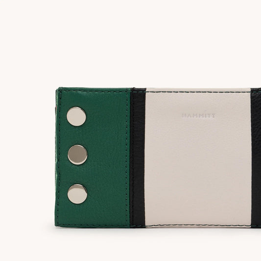 Hammitt 110 North Wallet - Clubhouse Stripe/Shiny Silver