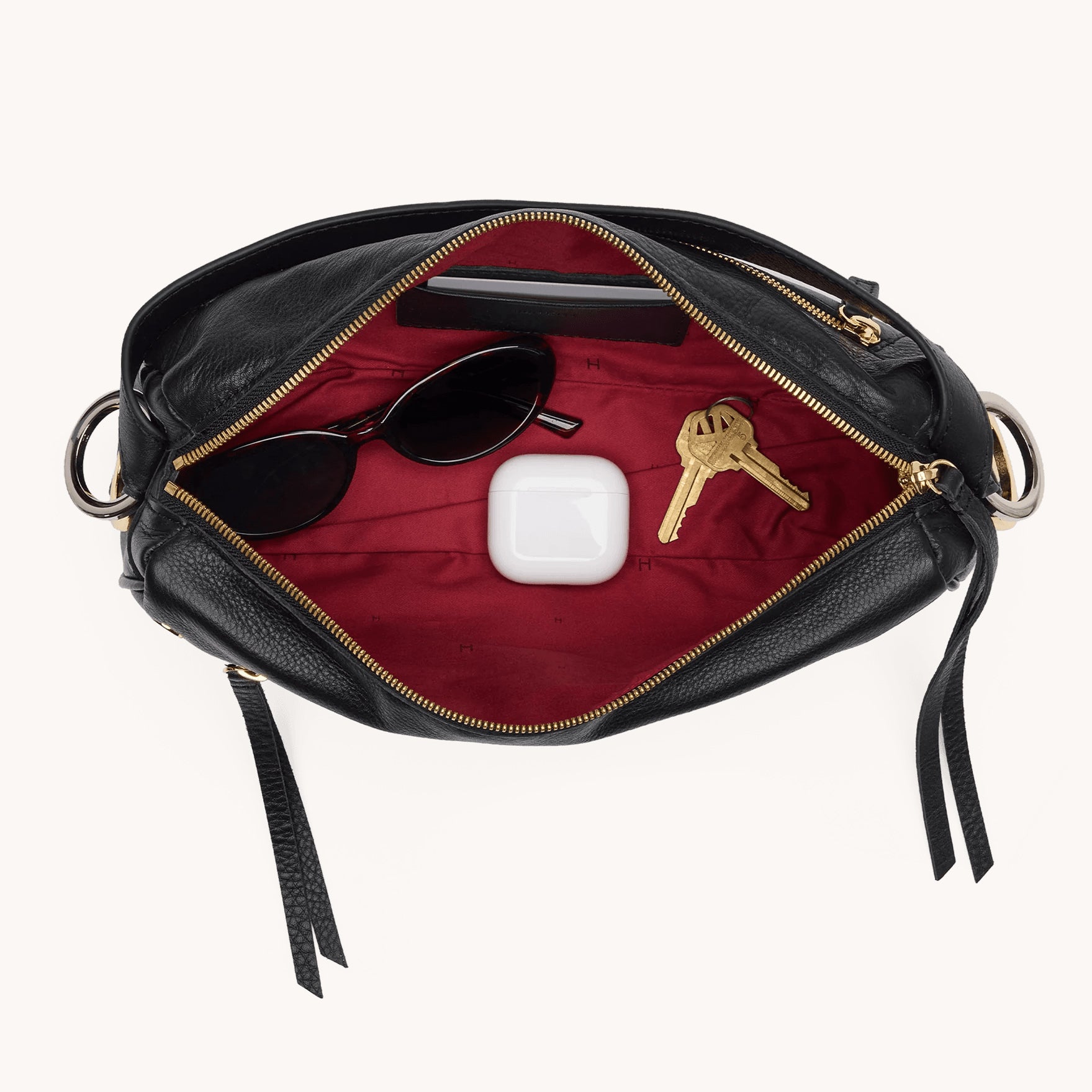 Hammitt Doxie Med - Black/Gold Silver