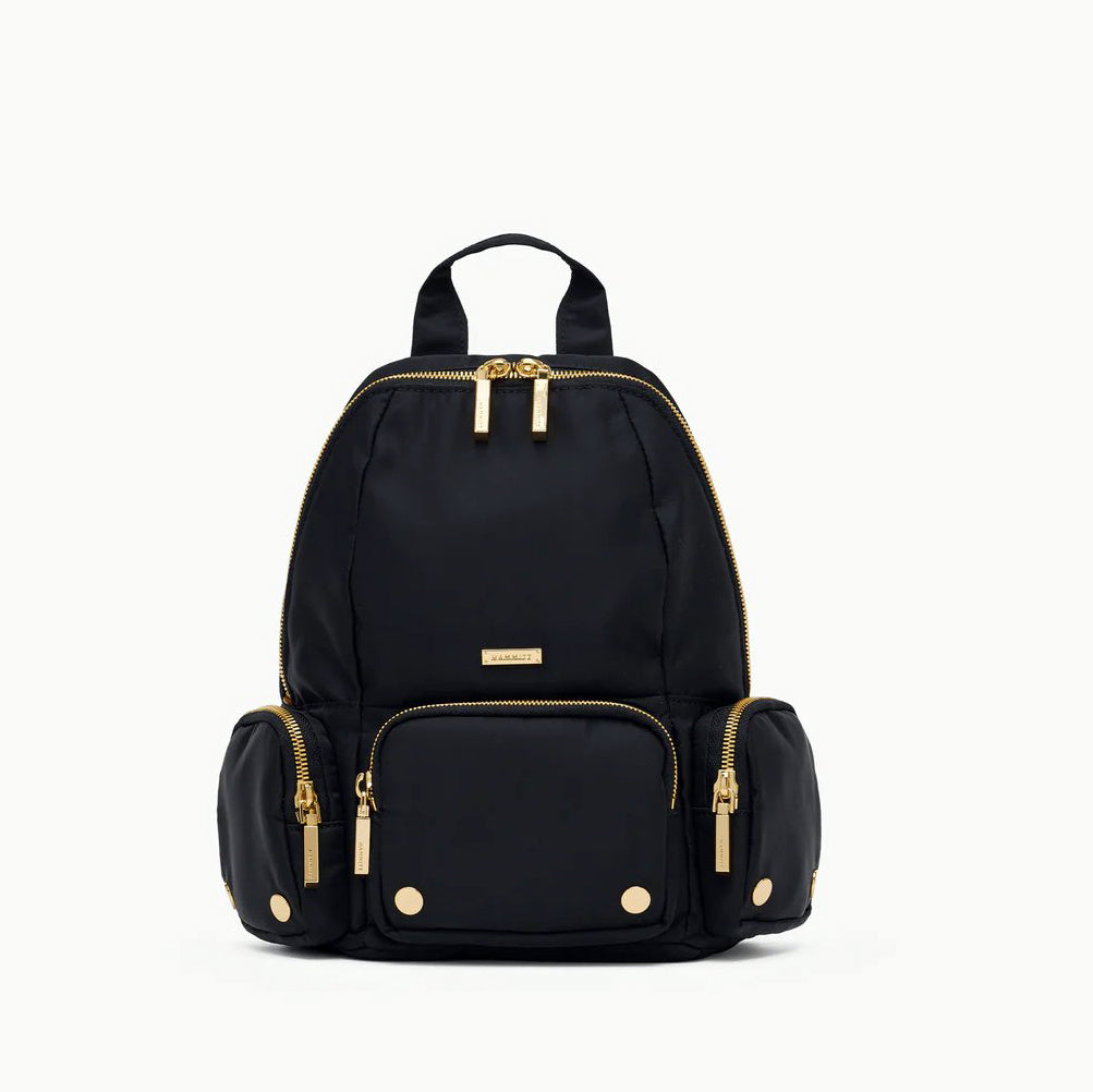 Hammitt Hunter Med Backpack - Black Nylon Cargo/Gold