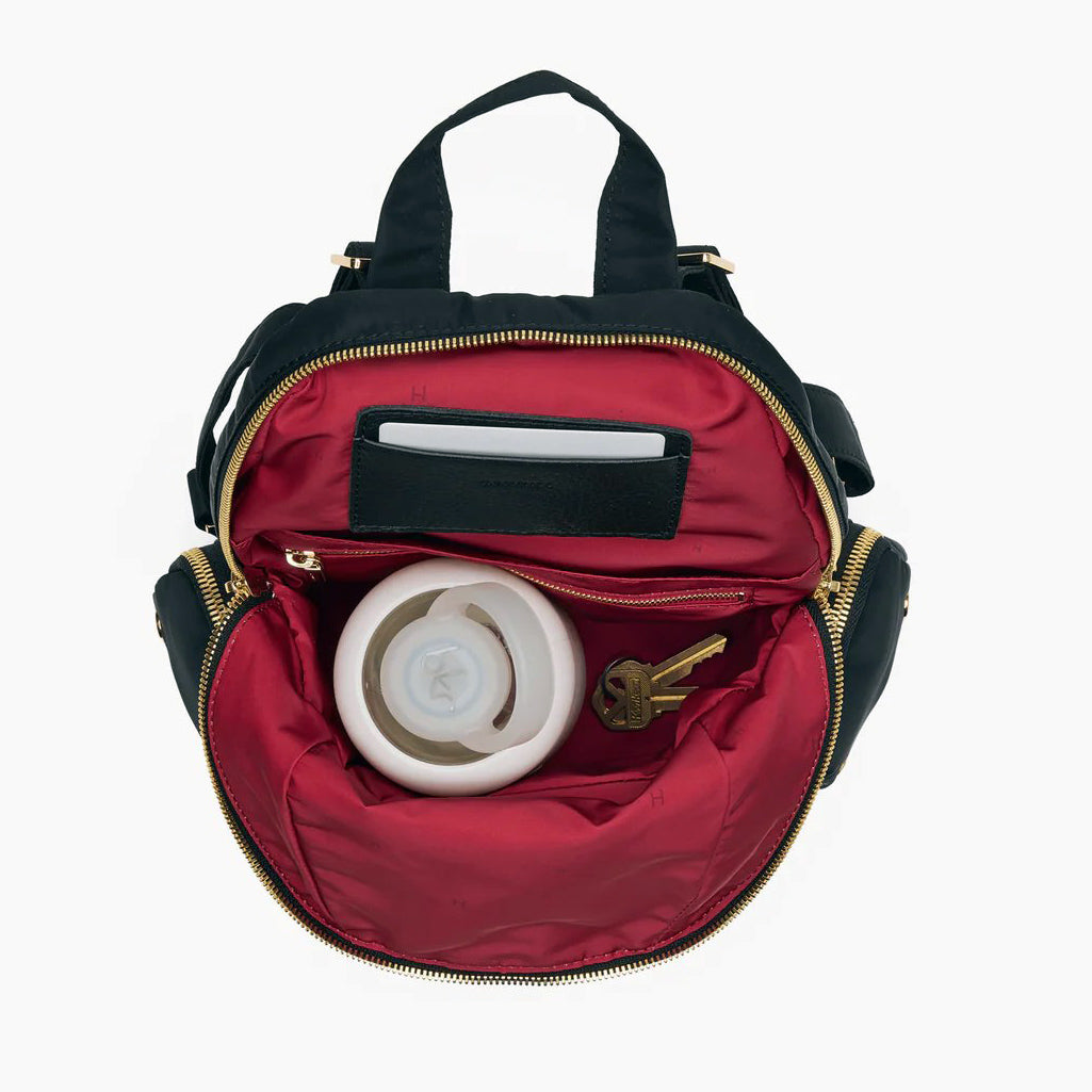 Hammitt Hunter Med Backpack - Black Nylon Cargo/Gold