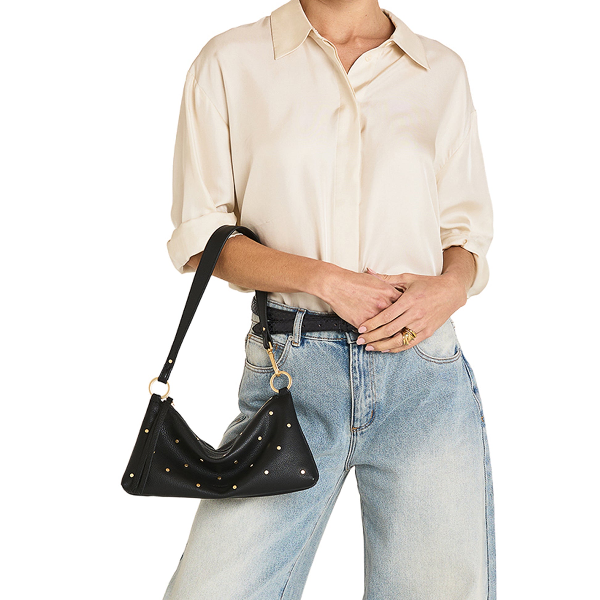 Hammitt Kyle Crossbody/Shoulder Bag - Starlight/Brushed Gold