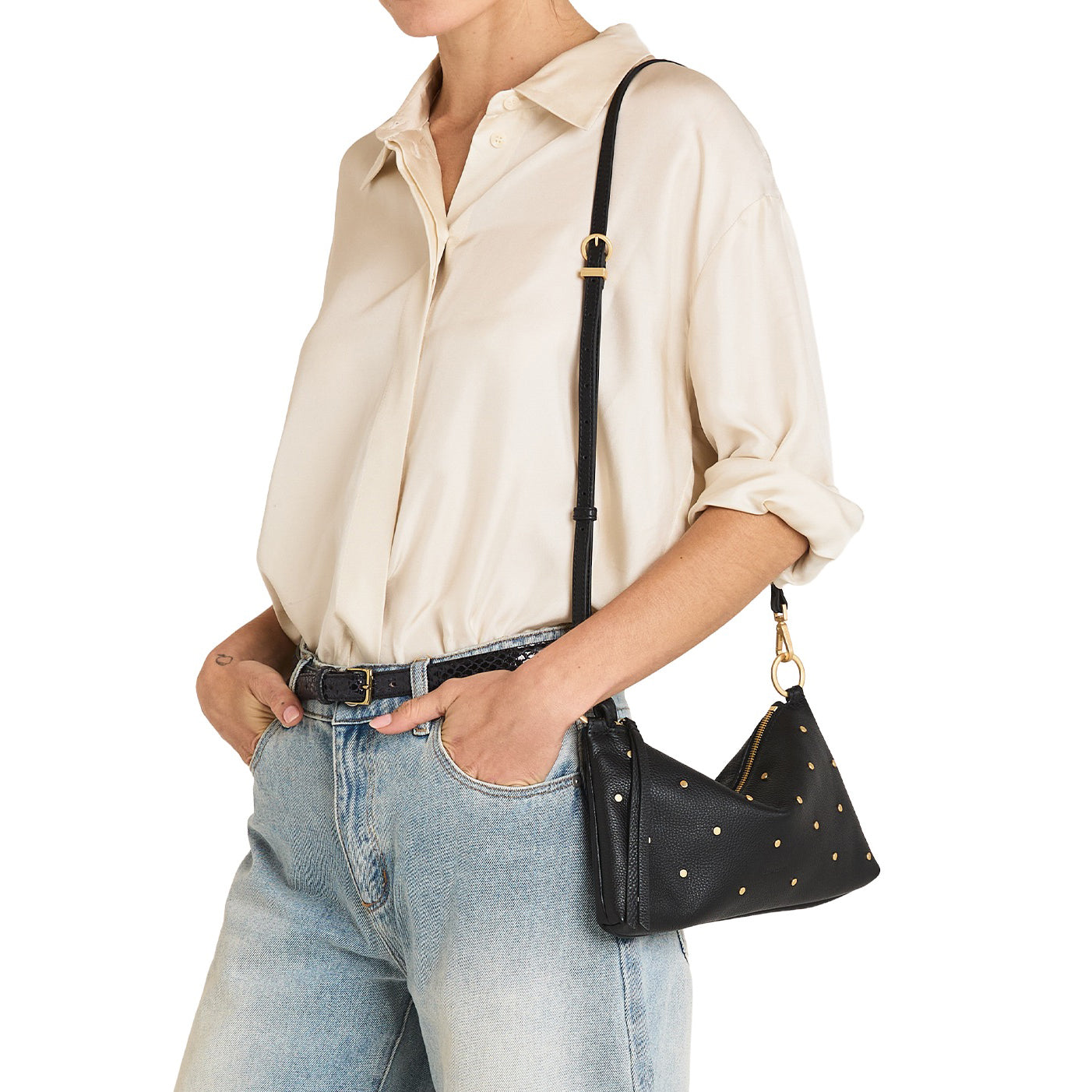 Hammitt Kyle Crossbody/Shoulder Bag - Starlight/Brushed Gold