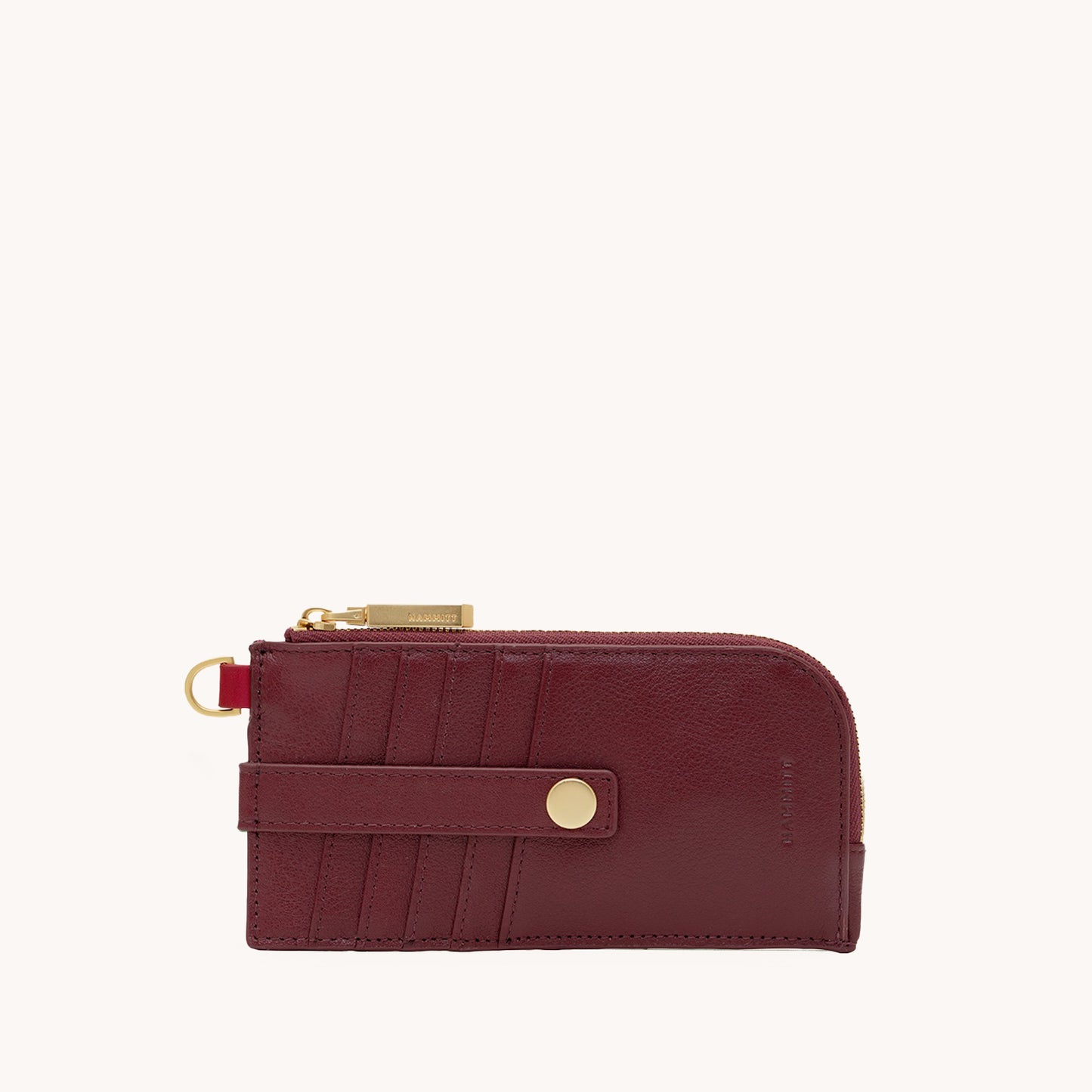 Hammitt 210 East Wallet - Cherrywood/Brushed Gold