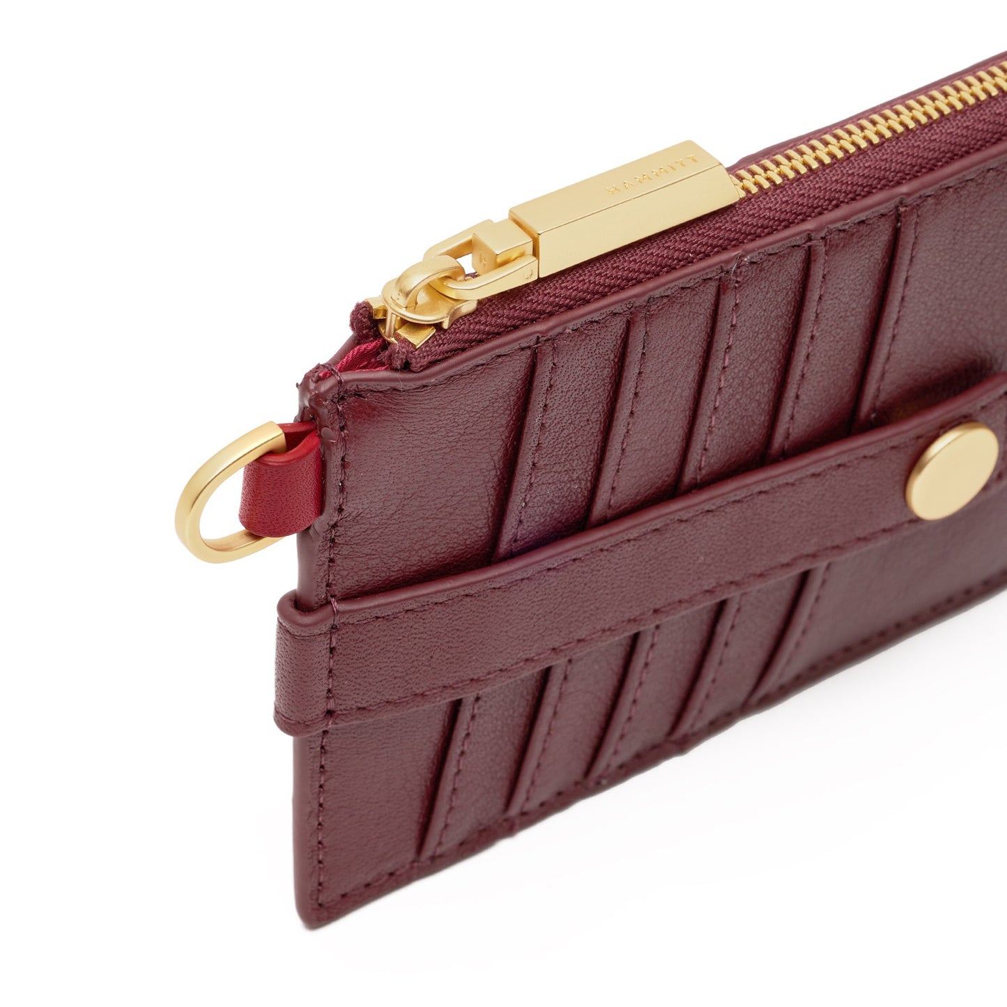 Hammitt 210 East Wallet - Cherrywood/Brushed Gold