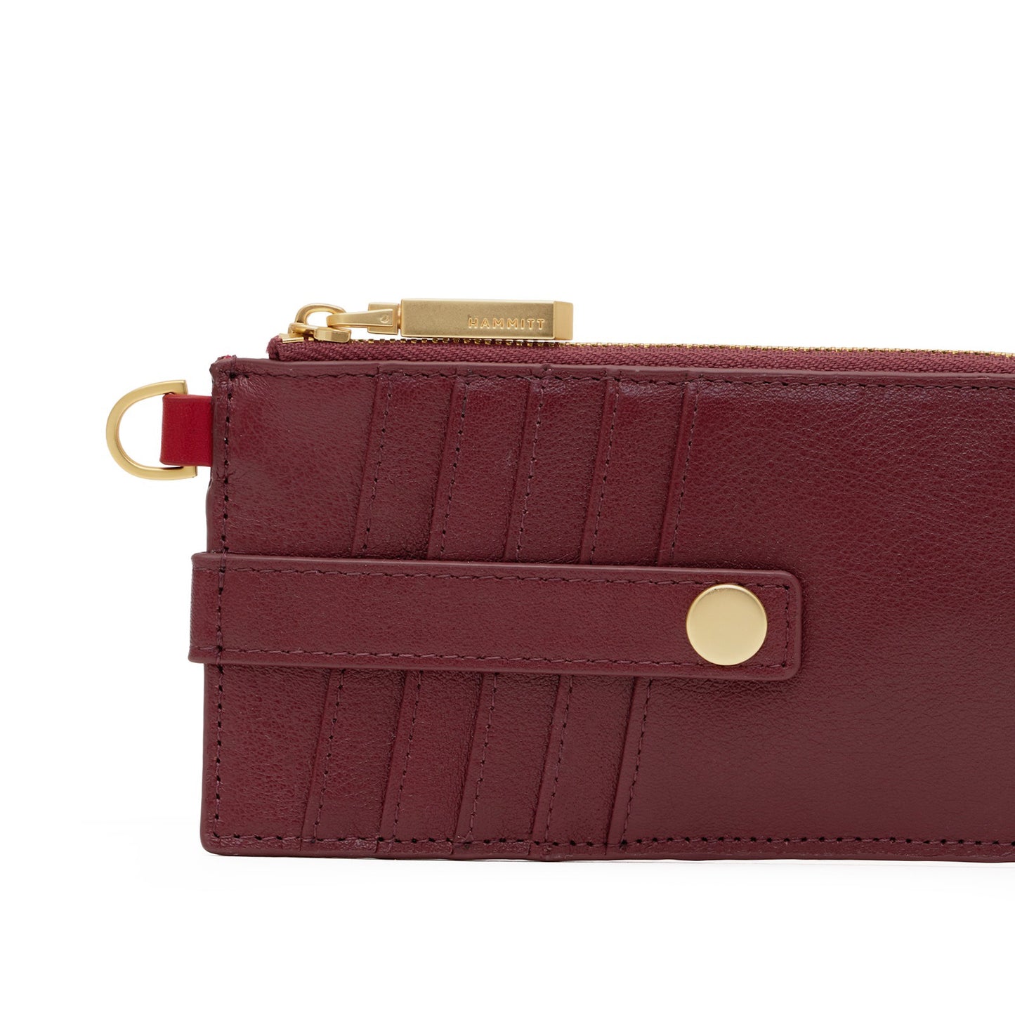 Hammitt 210 East Wallet - Cherrywood/Brushed Gold