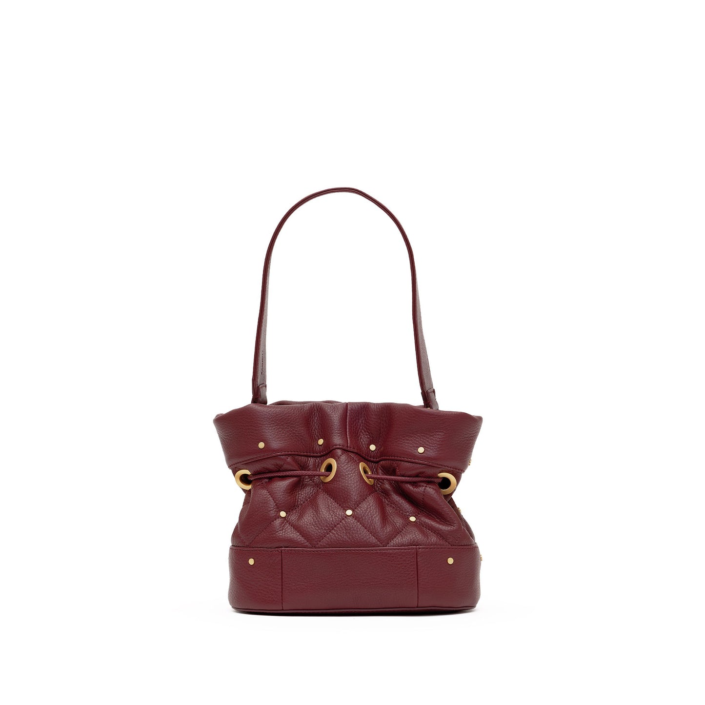 Hammitt Gianna Sml - Quilted Cherrywood/Brushed Gold