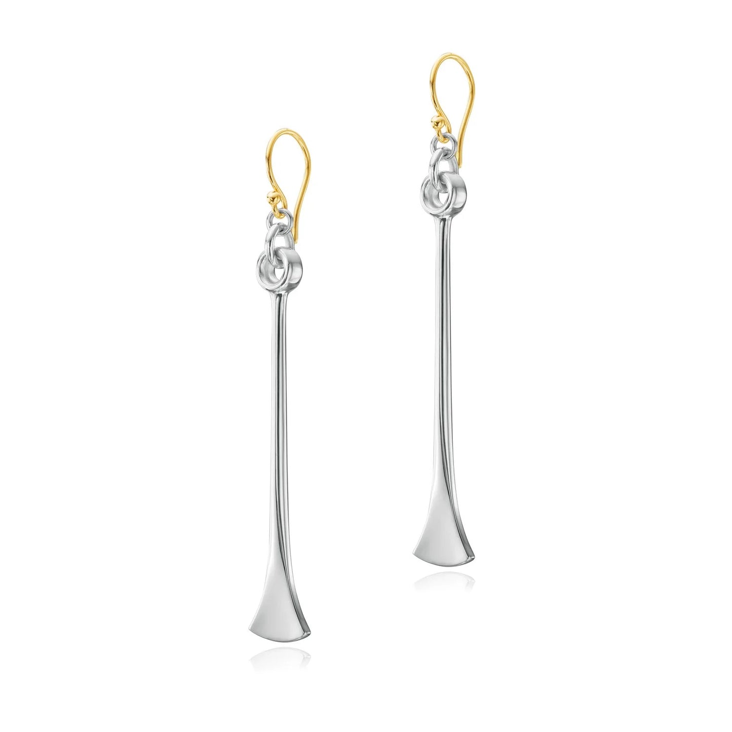 Sterling Silver 'Swing' Drop Earrings