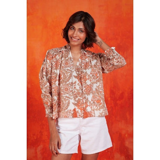 Hollie Shirt - Orange Leticia