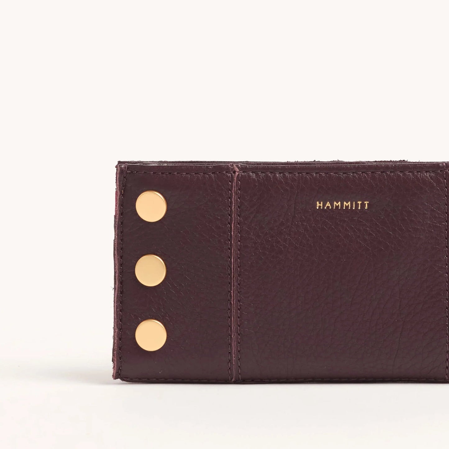 Hammitt 110 North Wallet - LIMITED EDITION Cabernet Pebble/Brushed Gold