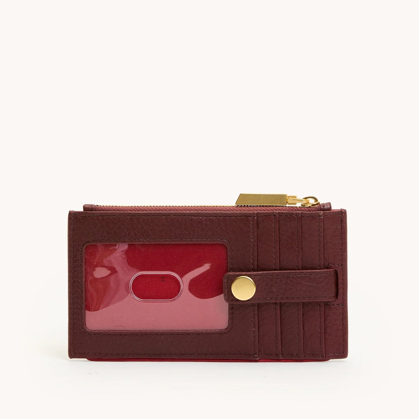 Hammitt 210 West Wallet - Cherrywood Pebble/Brushed Gold