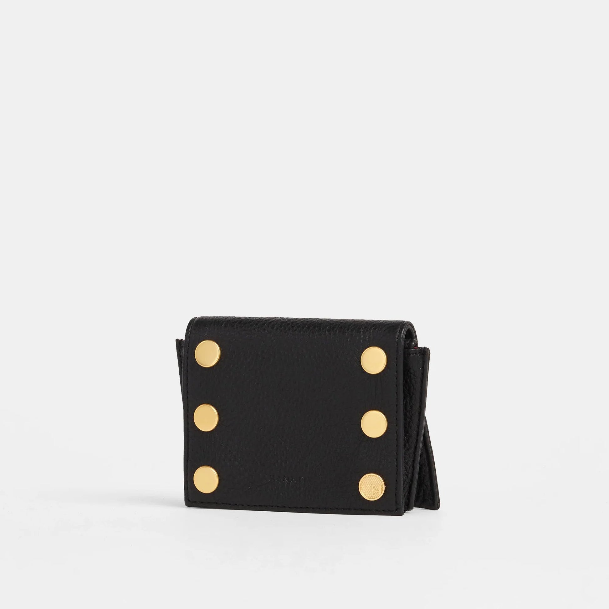 Hammitt Allen Wallet - Black/Brushed Gold/Red Zip