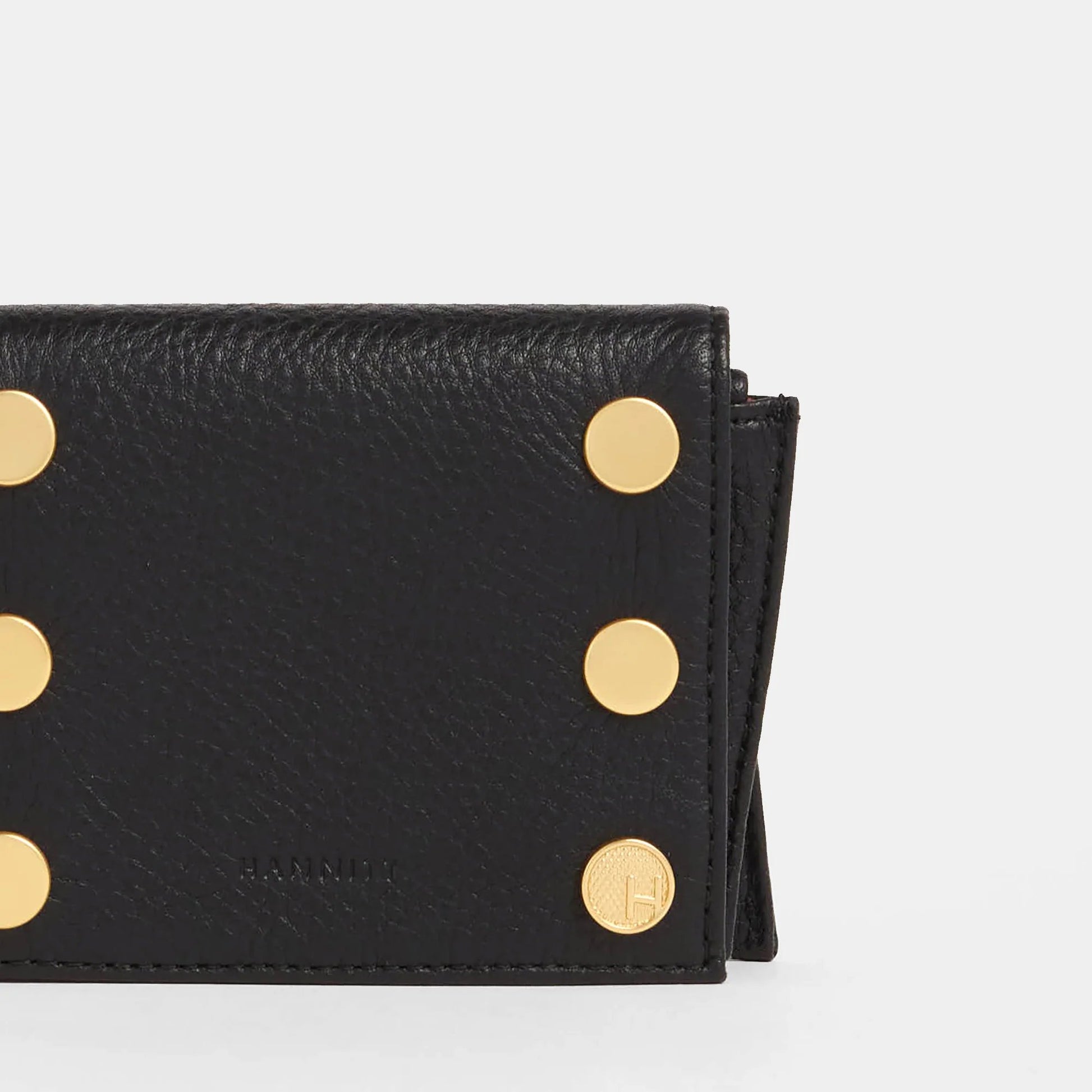 Hammitt Allen Wallet - Black/Brushed Gold/Red Zip