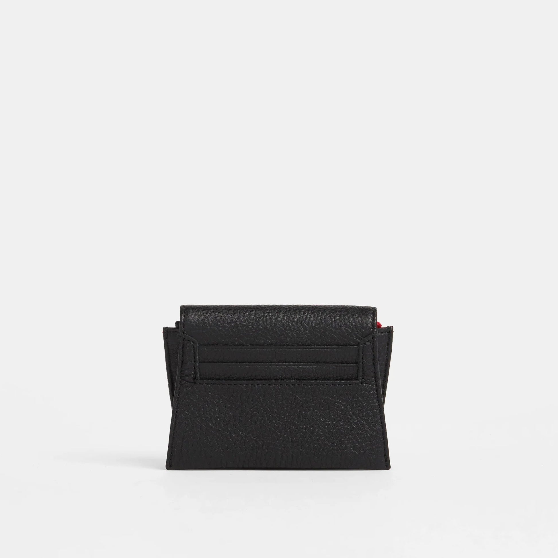 Hammitt Allen Wallet - Black/Brushed Gold/Red Zip