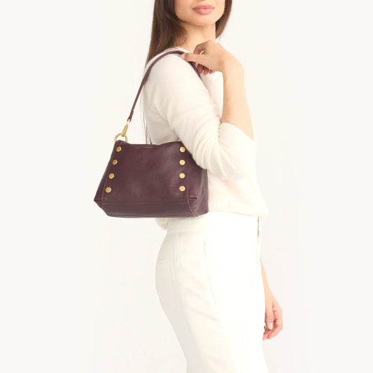 Hammitt Bryant Medium Crossbody Bag - LIMITED EDITION Cabernet Pebble/Brushed Gold