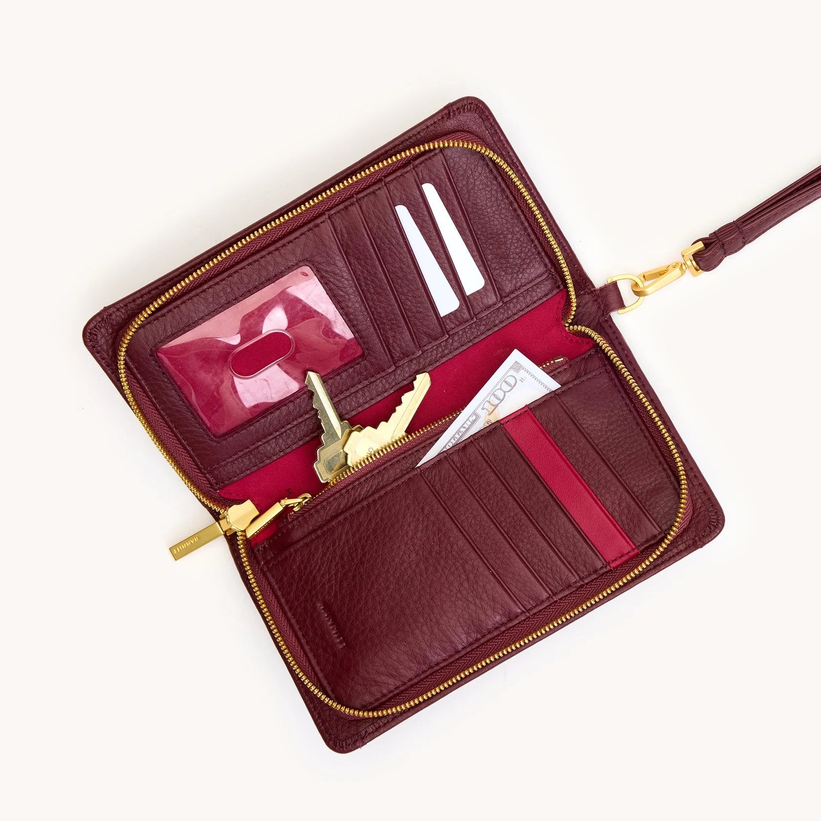 Hammitt Bryant Wallet - Cherrywood