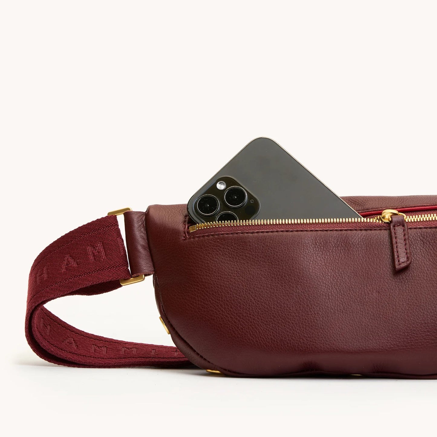 Hammitt Charles Belt Bag - LIMITED EDITION Cherrywood/Brushed Gold