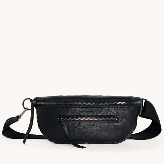 Hammitt Charles Belt Bag - Black/Gunmetal