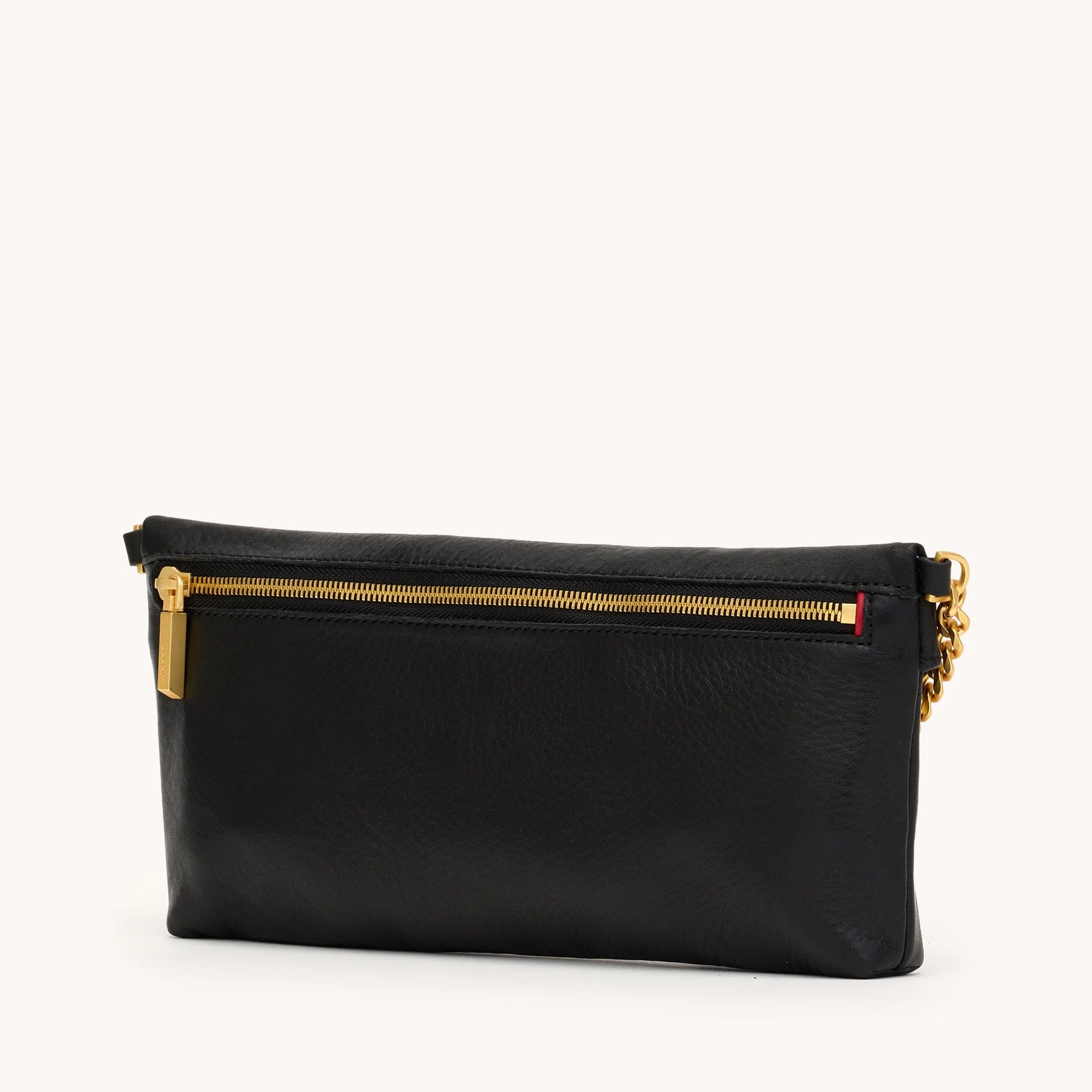 Hammitt Invitation Clutch - Black/Brushed Gold