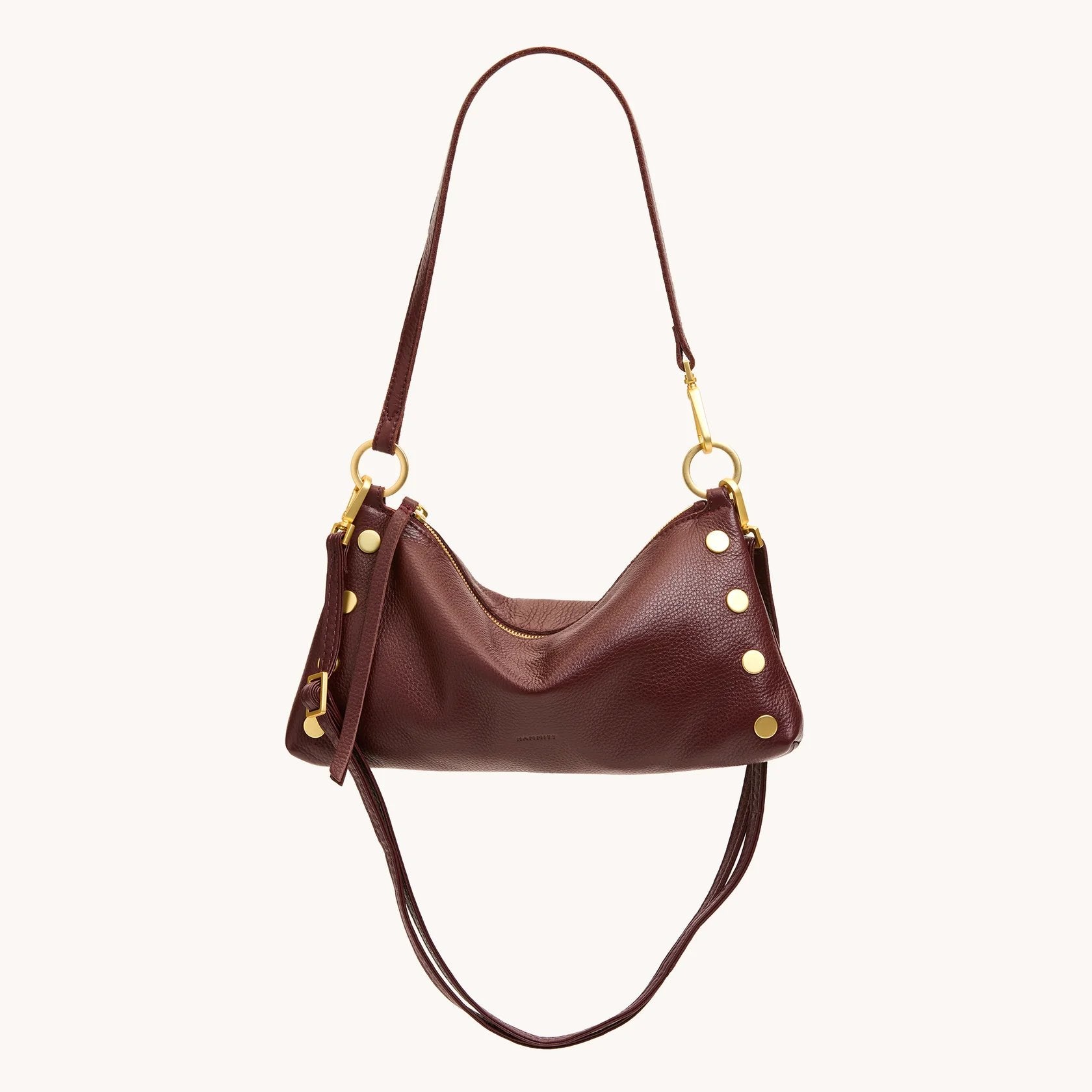 Hammitt Kyle Crossbody/Shoulder Bag - LIMITED EDITION Cherrywood Pebble/Brushed Gold