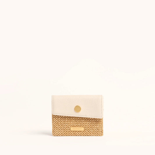 Hammitt Montana Pocket - LIMITED EDITION Calla Lily Shell Raffia/Brushed Gold