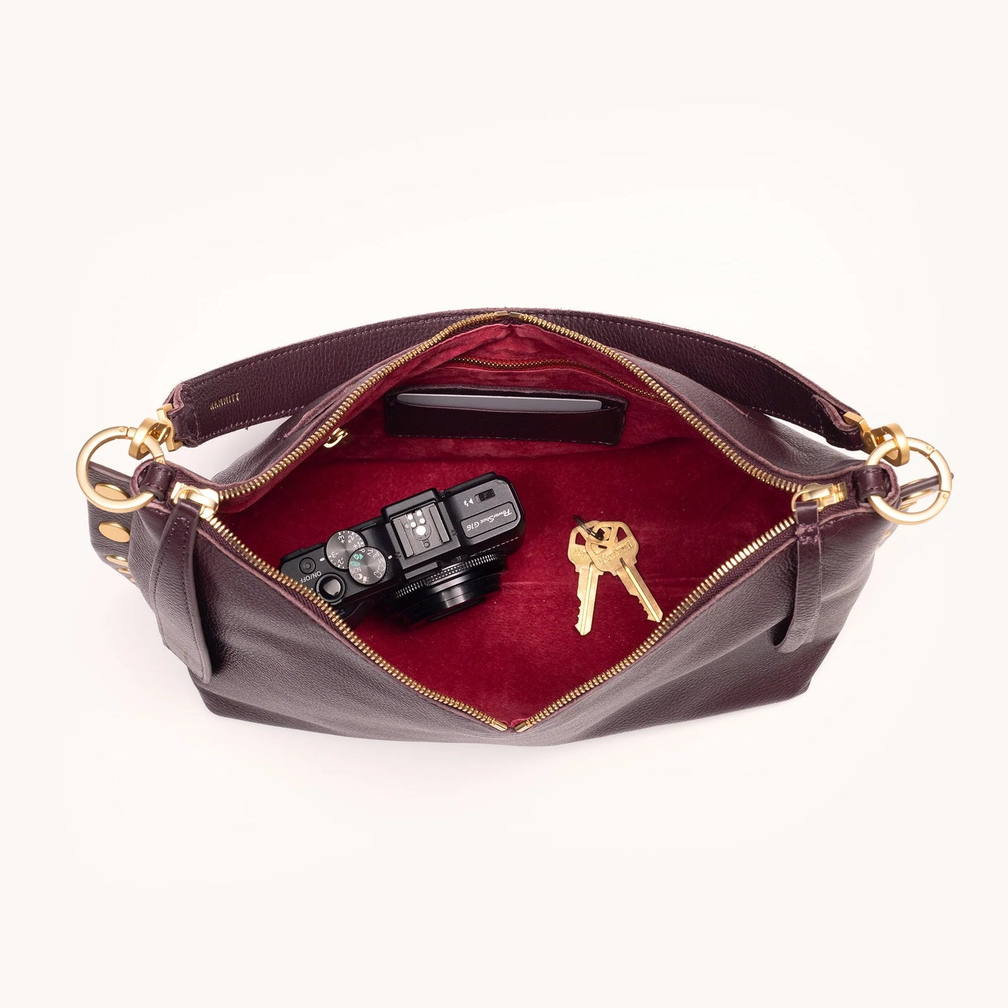 Hammitt Mr G Med - LIMITED EDITION Cabernet Pebble/Brushed Gold