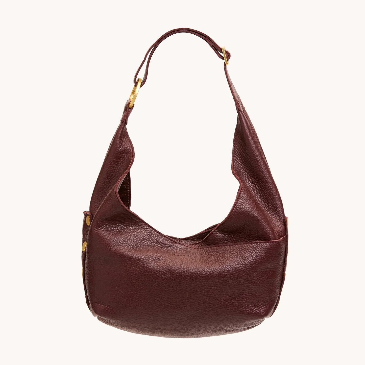 Hammitt Tom Zip Medium Bag - LIMITED EDITION Cherrywood/Brushed Gold