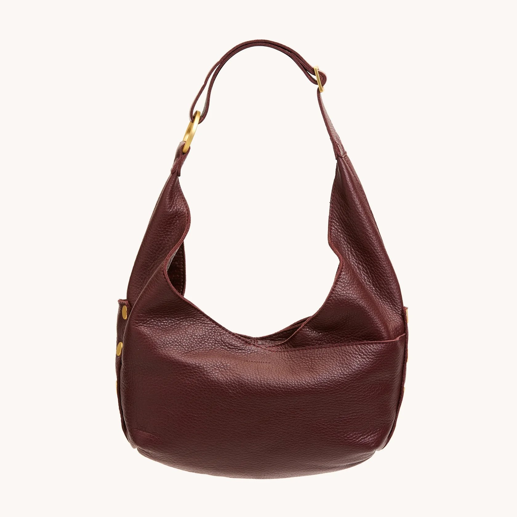 Hammitt Tom Zip Medium Bag - LIMITED EDITION Cherrywood/Brushed Gold