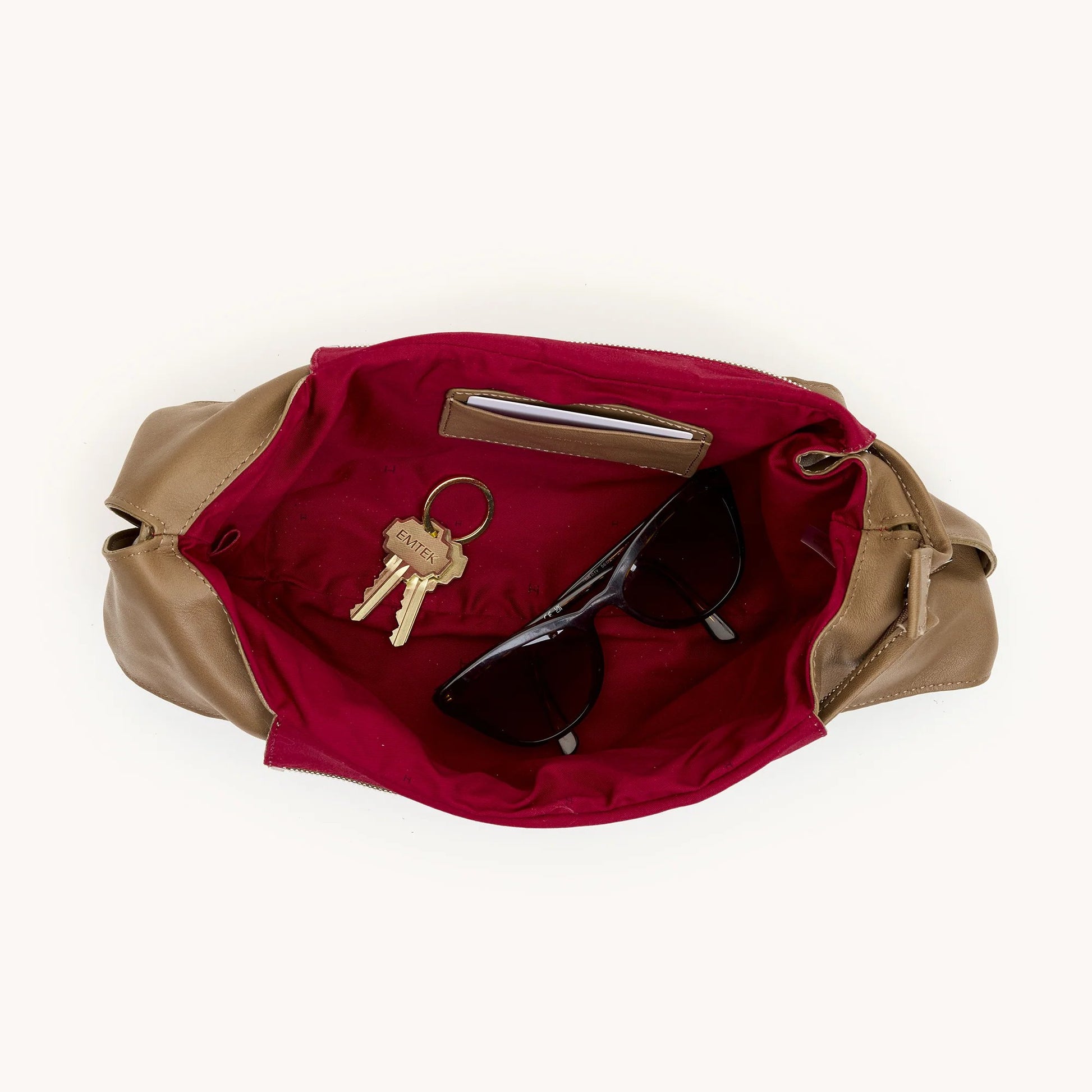 Hammitt Tom Zip Medium Bag - Dune/Silver
