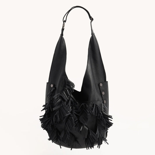 Hammitt Tom Zip Hobo Bag - LIMITED EDITION Vibrato Fringe/Gunmetal